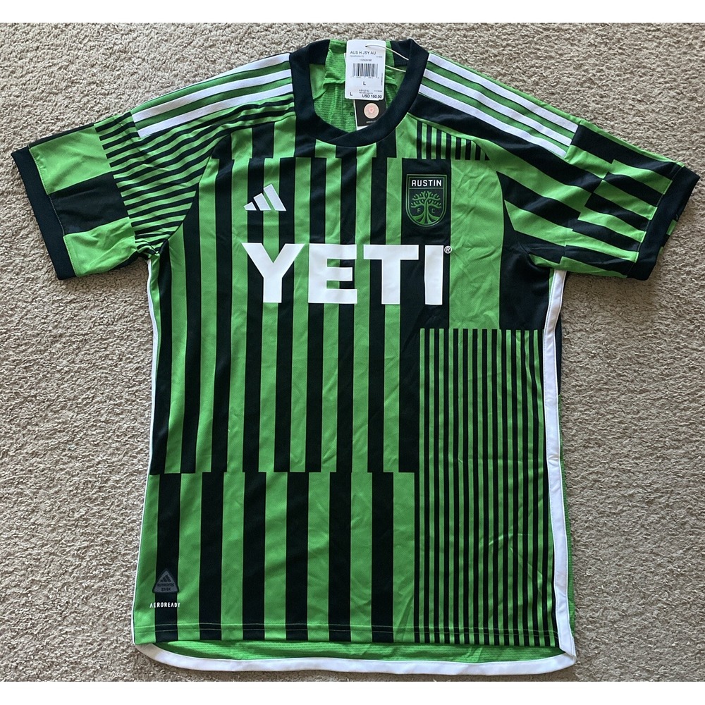 Austin FC Men's Size Large MLS Soccer Jersey